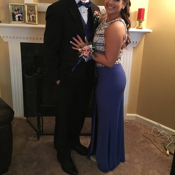 Blush 2 Piece Prom Dress - Picture 3 of 4